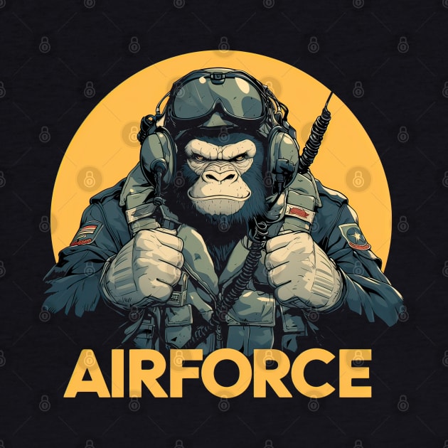 Air force gorilla by obstinator